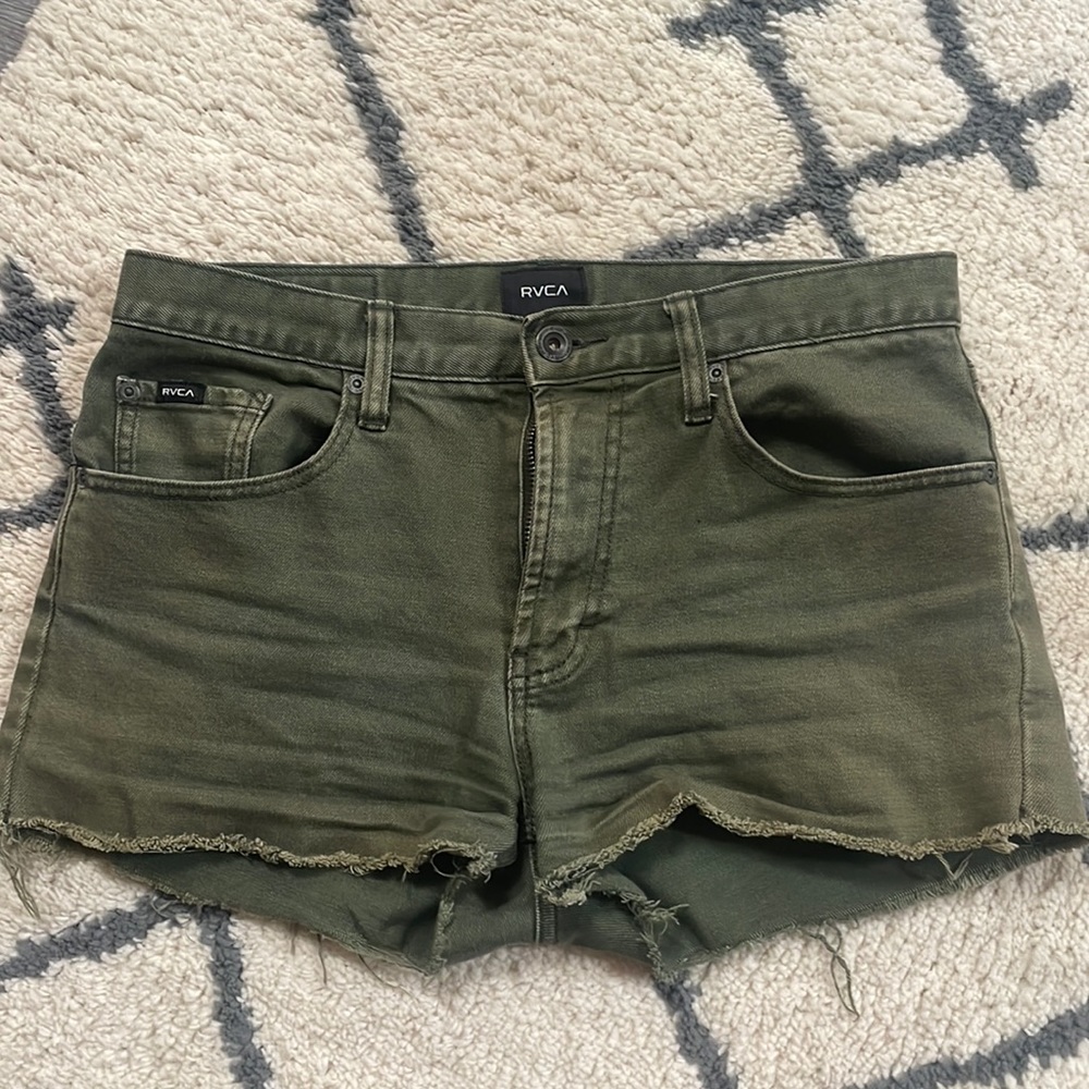 RVCA Dagger Denim Cut Off Shorts size 30